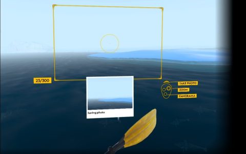 User interface of the in-game camera from National Geographic Explore VR
