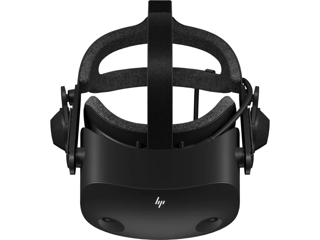 Top-down view of the HP Reverb G2 VR headset